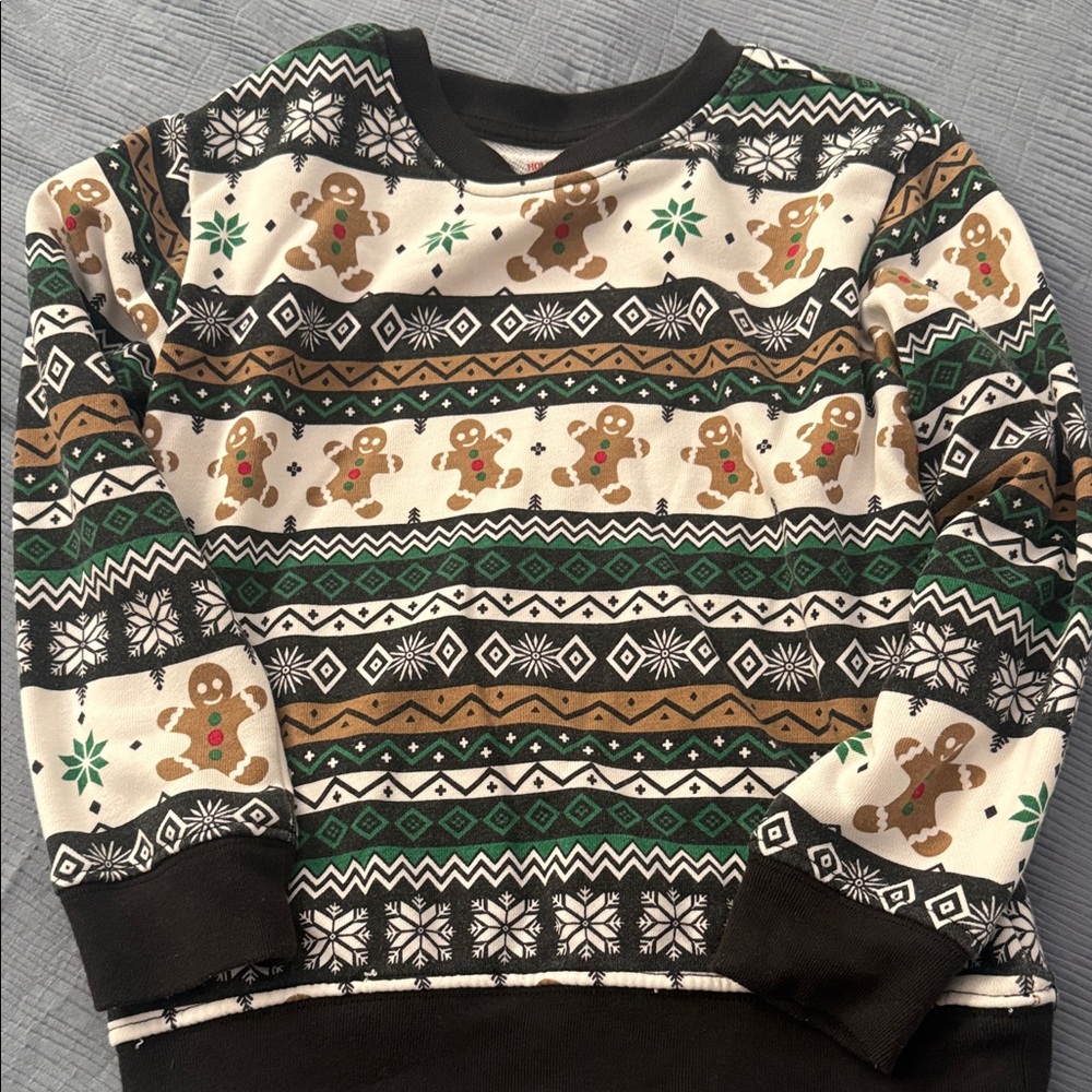 Men's Holiday Gingerbread Crewneck Sweater
